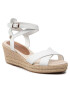 Tommy Hilfiger Еспадрили Feminine Low wedge Sandal FW0FW06303 Бял - Pepit.bg