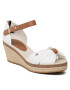 Tommy Hilfiger Еспадрили Iconic Elba Sandal FW0FW00906 Бял - Pepit.bg