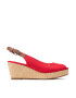 Tommy Hilfiger Еспадрили Iconic Elba Sling Back Wedge FW0FW04788 Червен - Pepit.bg