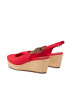 Tommy Hilfiger Еспадрили Iconic Elba Sling Back Wedge FW0FW04788 Червен - Pepit.bg