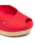 Tommy Hilfiger Еспадрили Iconic Elba Sling Back Wedge FW0FW04788 Червен - Pepit.bg