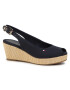 Tommy Hilfiger Еспадрили Iconic Elba Sling Back Wedge FW0FW04788 Тъмносин - Pepit.bg