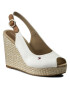 Tommy Hilfiger Еспадрили Iconic Elena Basic Sling Back FW0FW02787 Бял - Pepit.bg