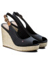 Tommy Hilfiger Еспадрили Iconic Elena Basic Sling Back FW0FW02787 Тъмносин - Pepit.bg