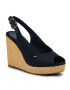 Tommy Hilfiger Еспадрили Iconic Elena Sling Back Wedge FW0FW04789 Тъмносин - Pepit.bg