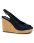 Tommy Hilfiger Еспадрили Iconic Elena Sling Back Wedge FW0FW04789 Тъмносин - Pepit.bg