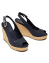 Tommy Hilfiger Еспадрили Iconic Elena Sling Back Wedge FW0FW04789 Тъмносин - Pepit.bg