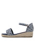 Tommy Hilfiger Еспадрили Rope Wedge Sandal Denim T3A7-32776-0048 S Син - Pepit.bg