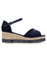 Tommy Hilfiger Еспадрили Rope Wedge Sandal T3A2-31056-0048 M Тъмносин - Pepit.bg