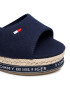 Tommy Hilfiger Еспадрили Rope Wedge Sandal T3A2-31056-0048 M Тъмносин - Pepit.bg