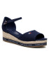 Tommy Hilfiger Еспадрили Rope Wedge Sandal T3A2-31056-0048 S Тъмносин - Pepit.bg