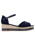 Tommy Hilfiger Еспадрили Rope Wedge Sandal T3A2-31056-0048 S Тъмносин - Pepit.bg