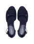 Tommy Hilfiger Еспадрили Rope Wedge Sandal T3A2-31056-0048 S Тъмносин - Pepit.bg