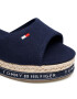 Tommy Hilfiger Еспадрили Rope Wedge Sandal T3A2-31056-0048 S Тъмносин - Pepit.bg