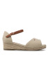 Tommy Hilfiger Еспадрили Rope Wedge Sandal T3A7-32185-0048 S Бежов - Pepit.bg