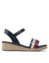 Tommy Hilfiger Еспадрили Rope Wedge Sandal T3A7-32188-1379 M Тъмносин - Pepit.bg