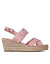 Tommy Hilfiger Еспадрили Seasonal Webbing Mid Wedge FW0FW07091 Розов - Pepit.bg