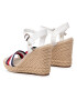 Tommy Hilfiger Еспадрили Shimmery Ribon High Wedge FW0FW05590 Бял - Pepit.bg