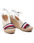 Tommy Hilfiger Еспадрили Shimmery Ribon High Wedge FW0FW05590 Бял - Pepit.bg