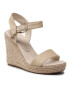 Tommy Hilfiger Еспадрили Shiny Touches High Wedge Sandal FW0FW06180 Бежов - Pepit.bg