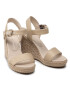 Tommy Hilfiger Еспадрили Shiny Touches High Wedge Sandal FW0FW06180 Бежов - Pepit.bg