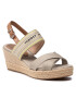 Tommy Hilfiger Еспадрили Th Artisandal Mid Wedge Sandal FW0FW05770 Сив - Pepit.bg