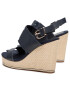 Tommy Hilfiger Еспадрили Th Elastic High Wedge Sandal FW0FW05599 Тъмносин - Pepit.bg