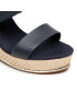 Tommy Hilfiger Еспадрили Th Elastic High Wedge Sandal FW0FW05599 Тъмносин - Pepit.bg