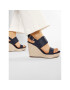 Tommy Hilfiger Еспадрили Th Elastic High Wedge Sandal FW0FW05599 Тъмносин - Pepit.bg