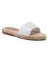 Tommy Hilfiger Еспадрили Th Elastic Mule Espadrille FW0FW05596 Бял - Pepit.bg