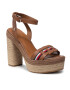 Tommy Hilfiger Еспадрили Th Interlace High Heel Sandal FW0FW05612 Кафяв - Pepit.bg