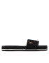 Tommy Hilfiger Еспадрили Th Textured Flat Sandal FW0FW06438 Черен - Pepit.bg