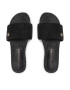 Tommy Hilfiger Еспадрили Th Textured Flat Sandal FW0FW06438 Черен - Pepit.bg