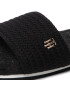 Tommy Hilfiger Еспадрили Th Textured Flat Sandal FW0FW06438 Черен - Pepit.bg