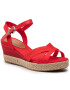 Tommy Hilfiger Еспадрили Tommy Gradient Mid Wedge Sandal FW0FW05627 Червен - Pepit.bg