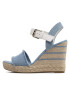 Tommy Hilfiger Еспадрили Wedge Sandal FW0FW07079 Син - Pepit.bg