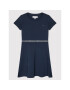 Tommy Hilfiger Ежедневна рокля Tape Punto Skater KG0KG06748 D Тъмносин Regular Fit - Pepit.bg