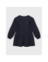 Tommy Hilfiger Ежедневна рокля Textured Ruffle KG0KG06749 D Тъмносин Regular Fit - Pepit.bg