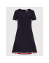 Tommy Hilfiger Ежедневна рокля WW0WW33223 Тъмносин Regular Fit - Pepit.bg