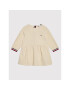 Tommy Hilfiger Ежедневна рокля Baby Global Stripe KN0KN01398 Бежов Regular Fit - Pepit.bg