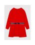 Tommy Hilfiger Ежедневна рокля Punto Tape KG0KG06146 M Червен Regular Fit - Pepit.bg