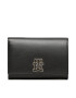 Tommy Hilfiger Голям дамски портфейл Th Chic Med Flap Wallet AW0AW14887 Черен - Pepit.bg