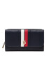 Tommy Hilfiger Голям дамски портфейл Th Element Large Flap Corp AW0AW13631 Тъмносин - Pepit.bg