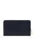 Tommy Hilfiger Голям дамски портфейл Th Element Large Flap Corp AW0AW13631 Тъмносин - Pepit.bg