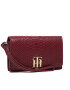 Tommy Hilfiger Голям дамски портфейл Th Lock Med Flap Wallet Snake AW0AW10532 Бордо - Pepit.bg