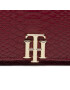 Tommy Hilfiger Голям дамски портфейл Th Lock Med Flap Wallet Snake AW0AW10532 Бордо - Pepit.bg