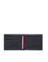 Tommy Hilfiger Голям мъжки портфейл Th Bus Leather Mini Cc Wallet AM0AM10981 Черен - Pepit.bg