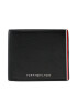 Tommy Hilfiger Голям мъжки портфейл Th Corporate Flap & Coin Wallet AM0AM10970 Черен - Pepit.bg