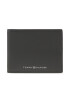 Tommy Hilfiger Голям мъжки портфейл Th Modern Leather Mini Cc Wallet AM0AM10995 Черен - Pepit.bg