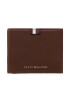 Tommy Hilfiger Голям мъжки портфейл Th Prem Lea Mini Cc Wallet AM0AM11266 Кафяв - Pepit.bg